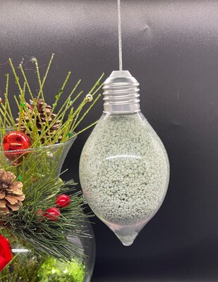 Shaved Wax Melt Ornament | Pourable Wax Melt | White Almond and Nutmeg Fragrance | Wax Melt | Air Freshener | Stocking Stuffer | Gift - image1